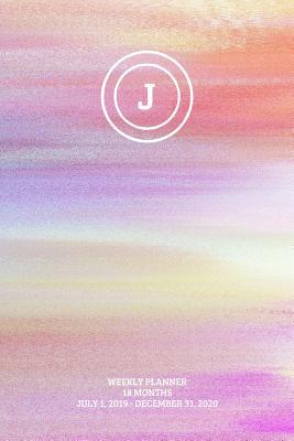 Download Weekly Planner: Initial, letter J; 18 months; July 1, 2019 - December 31, 2020; 6 x 9 -  file in ePub