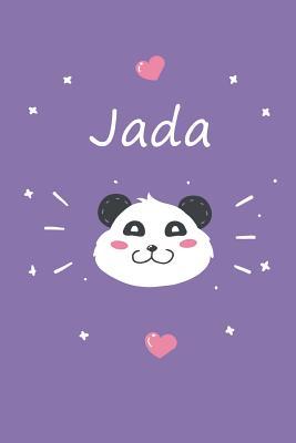 Read Online Jada: A cute personalized panda notebook/ diary for girls and women, with 100 lined pages in 6x9 inch format. Personal Diary Personalized Journal Customized Journal -  file in PDF